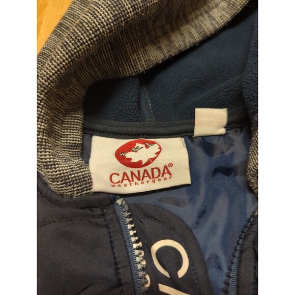 Canada Weather Gear Jacket Coat Youth Kids Medium Blue Hooded Lightweight - Picture 4 of 11